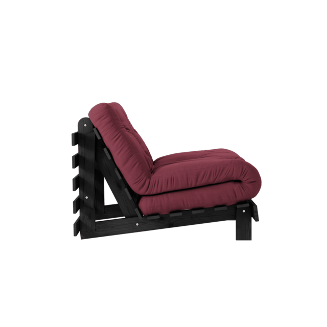 Karup Design Poltroncina Roots 90 (letto) nero notte/bordeaux - 123402710090