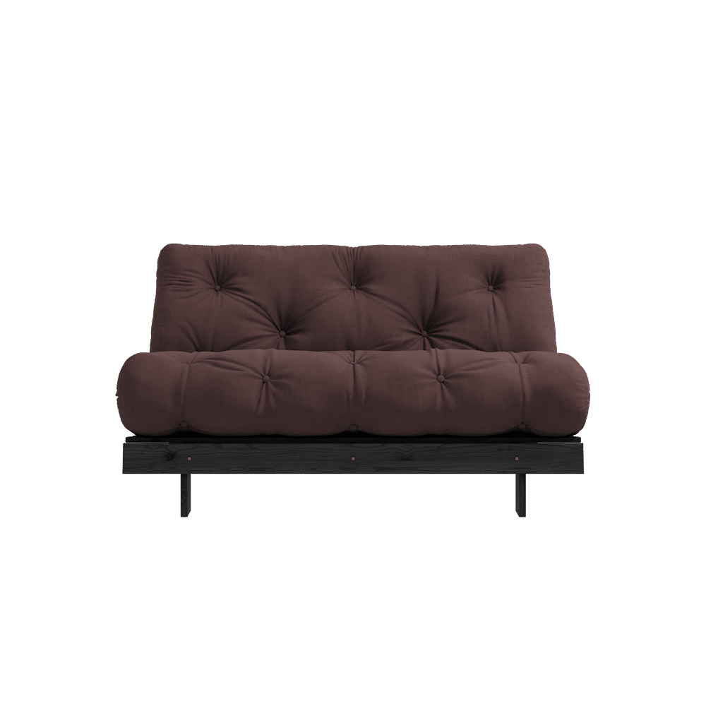 Karup Design Roots 140 (sove) sofa sort nat/brun - 123402715140 Karup Design Roots 140 (sove) sofa sort nat/brun - 123402715140