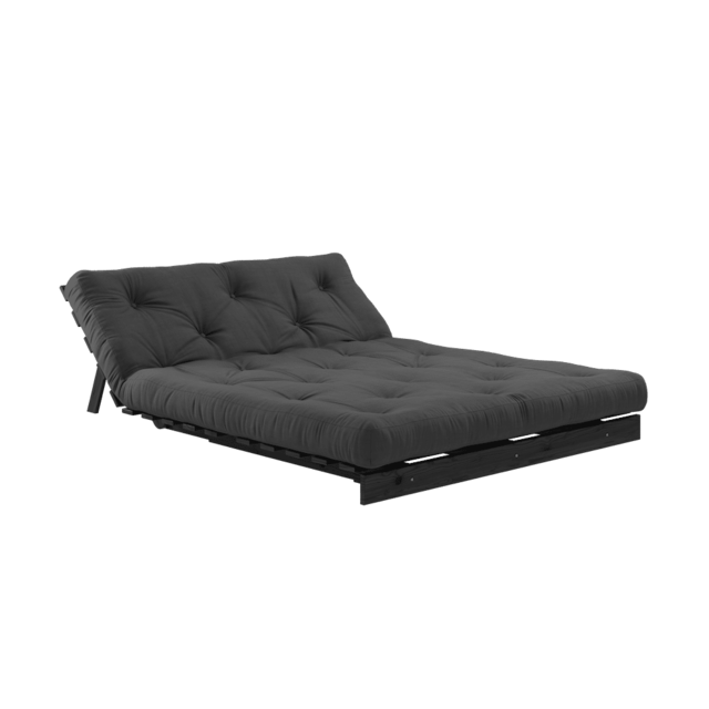 Karup Design Roots 140 (dormir) sofá negro noche/gris oscuro - 123402734140