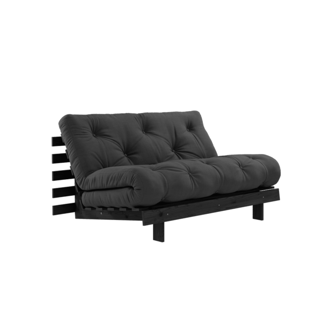 Karup Design Roots 140 (dormir) sofá negro noche/gris oscuro - 123402734140