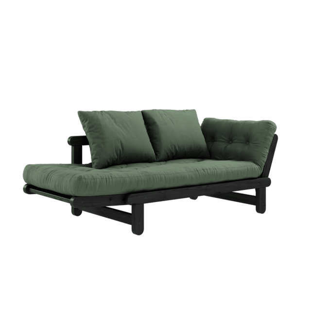 Karup Design Beat (sove) sofa sort/olivengrøn - 111102756