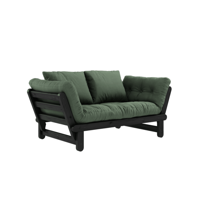 Karup Design Beat (sove) sofa sort/olivengrøn - 111102756