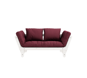 Karup Design Beat (sleeping) couch white/burgundy Karup Design Beat (sleeping) couch white/burgundy
