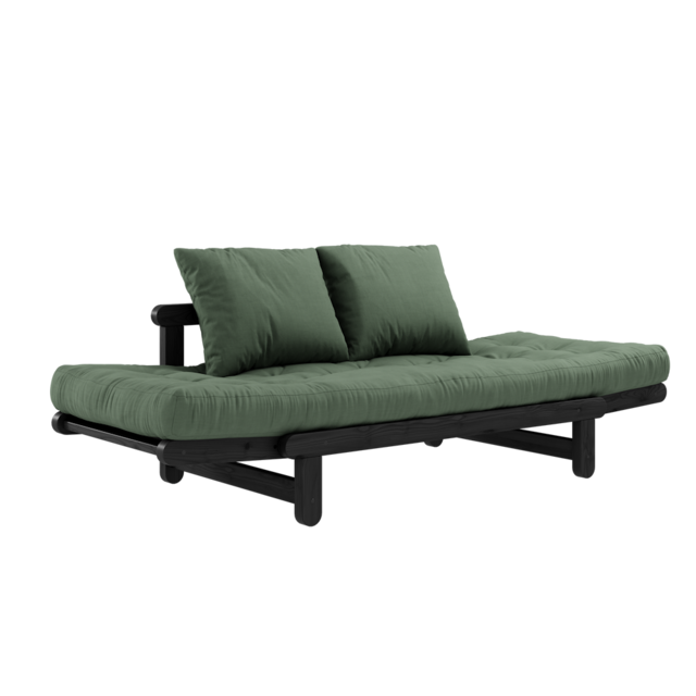 Karup Design Beat (sove) sofa sort/olivengrøn - 111102756