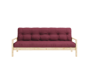 Karup Design Canapé bouton (couchage) naturel/bordeaux Karup Design Canapé bouton (couchage) naturel/bordeaux