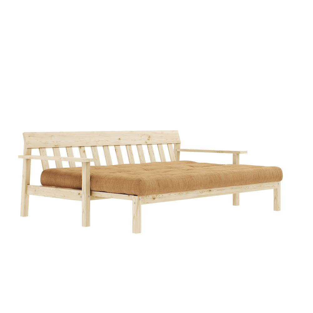 Karup Design Unwind (sleeping) couch natural wood/fudge brown - 134101515 Karup Design Unwind (sleeping) couch natural wood/fudge brown - 134101515