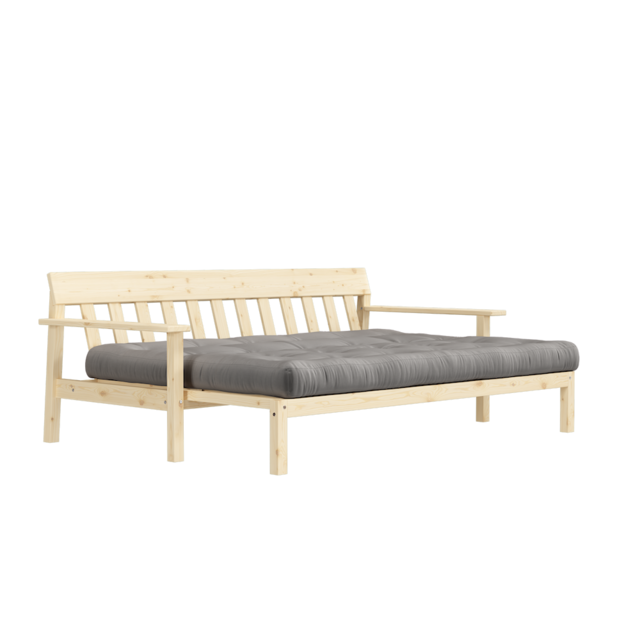 Karup Design Divano relax (letto) in legno naturale/grigio - 134101746