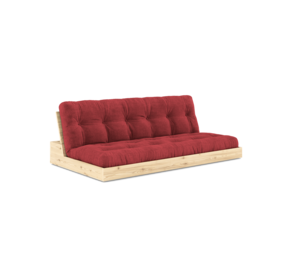 Karup Design Base (couchage) canapé bois naturel/rouge rubis Karup Design Base (couchage) canapé bois naturel/rouge rubis