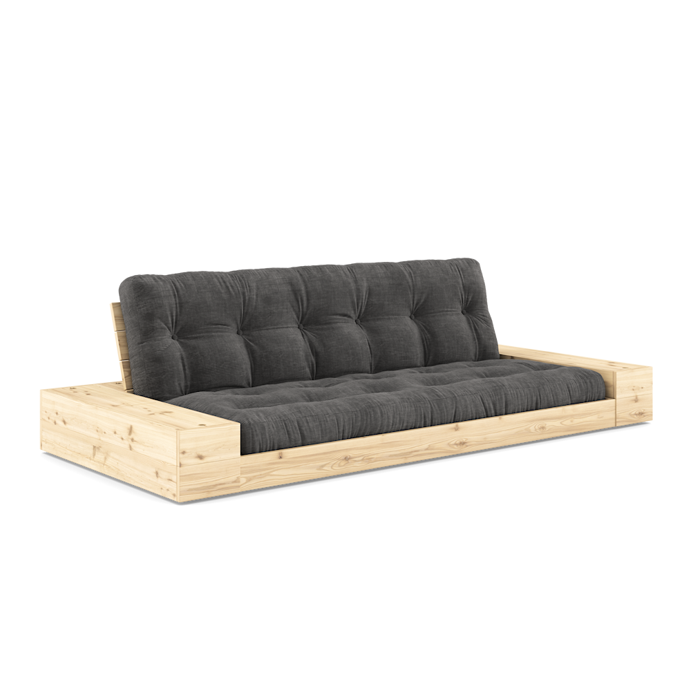 Karup Design Untergestell (Schlafsofa) aus Naturholz/Anthrazit mit Seitenkästen – 1371015114