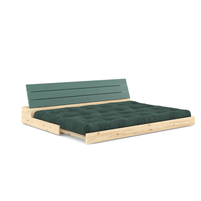 Karup Design Base (slaap)bank naturel hout/lush green/seagreen - 137404512
