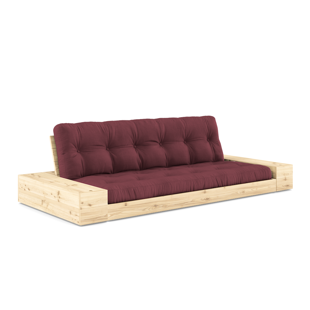 Karup Design Untergestell (Schlafsofa) Naturholz/Burgund mit Seitenkästen – 1371017104