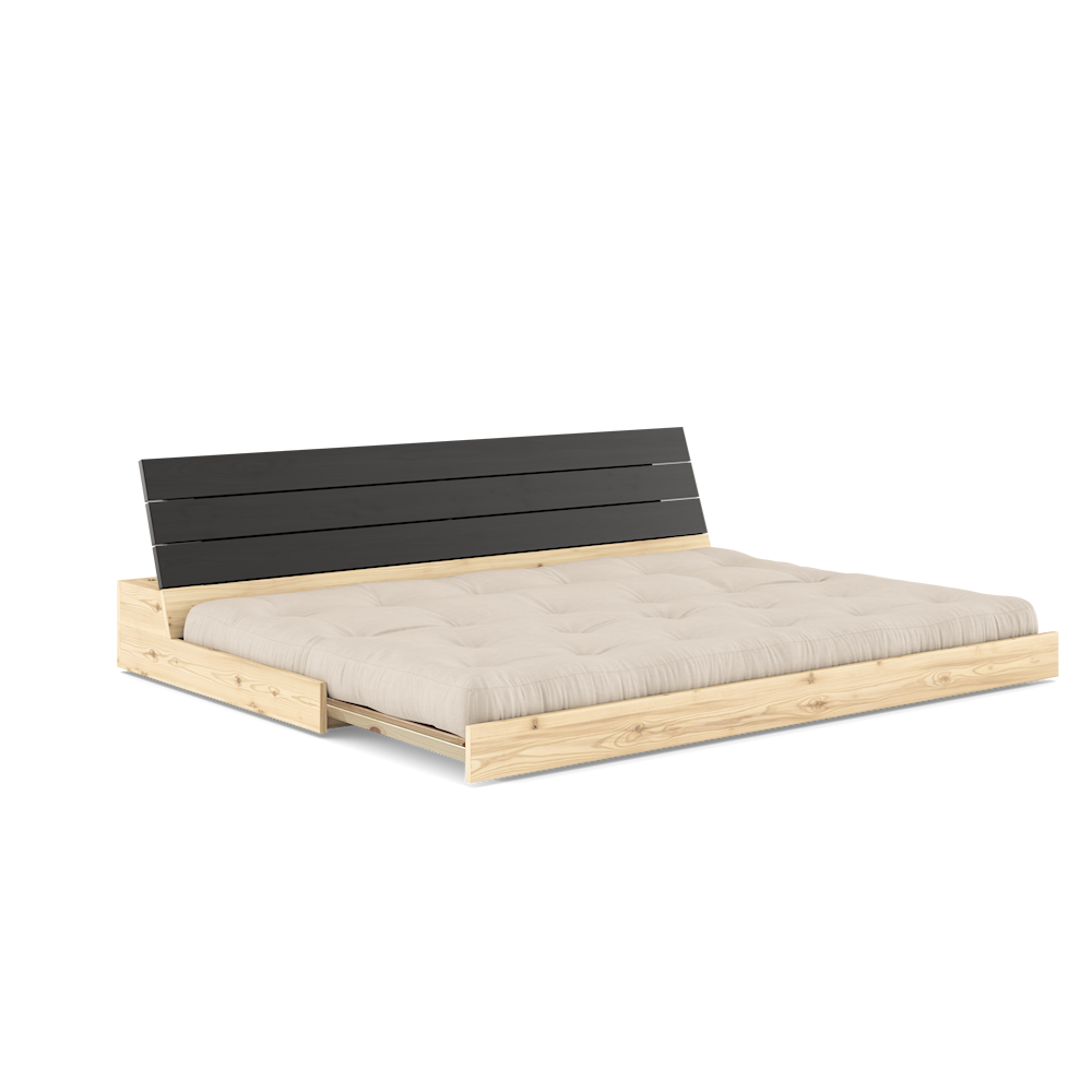 Karup Design Base (bed) sofa natural wood/black night/beige - 137402747 Karup Design Base (bed) sofa natural wood/black night/beige - 137402747