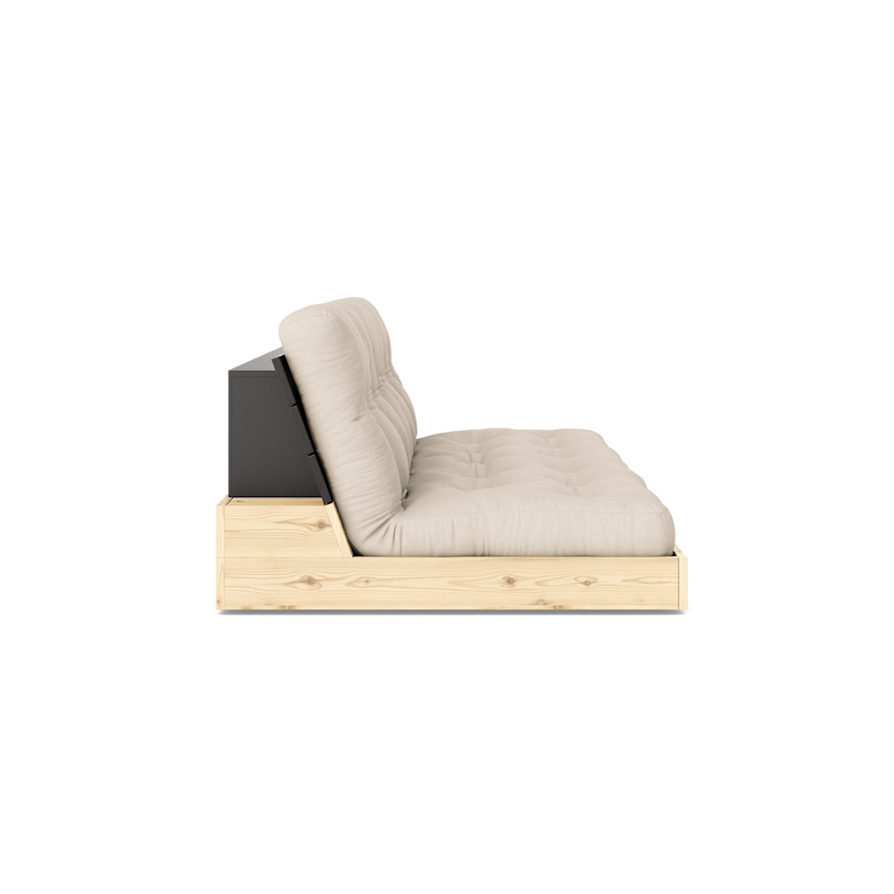 Karup Design Base (bed) sofa natural wood/black night/beige - 137402747 Karup Design Base (bed) sofa natural wood/black night/beige - 137402747