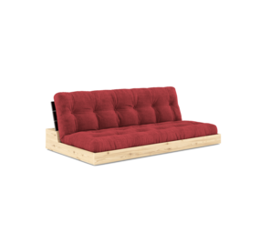 Karup Design Base (couchage) canapé bois naturel/noir nuit/rouge rubis Karup Design Base (couchage) canapé bois naturel/noir nuit/rouge rubis