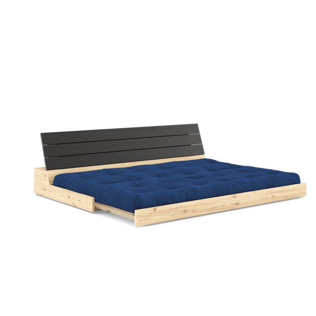 Karup Design Base (slaap)bank naturel hout/black night/royal blue - 137402517