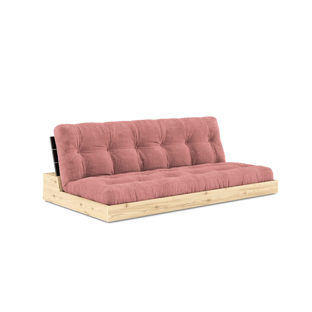 Karup Design Untergestell (Schlafsofa) Naturholz/Nachtschwarz/Sorbetrosa – 137402516