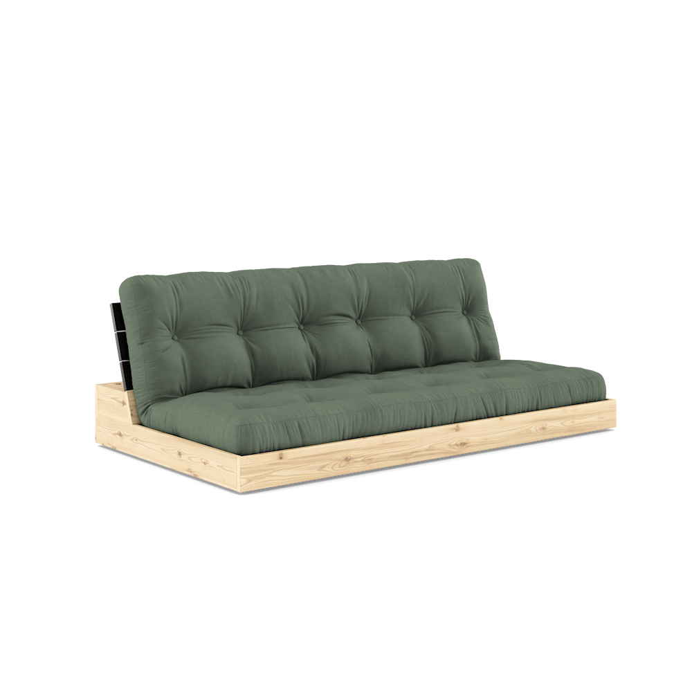 Karup Design Untergestell (Schlafsofa) Naturholz/Nachtschwarz/Olivgrün – 137402756