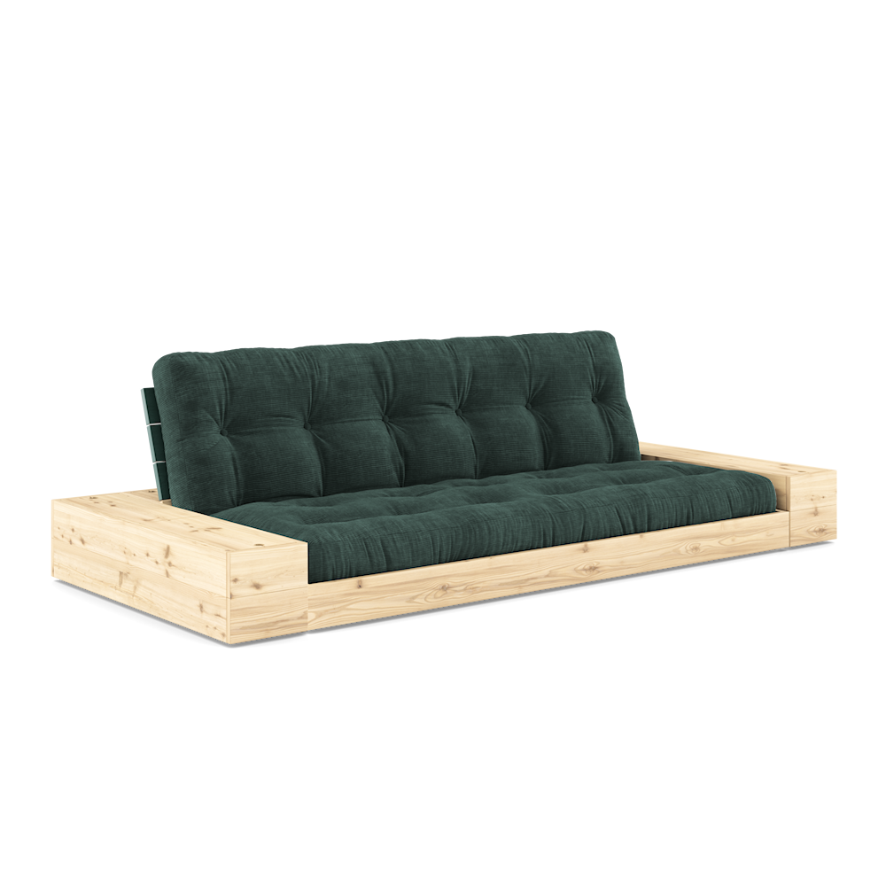 Karup Design Untergestell (Schlafsofa) Naturholz/Üppiges Grün/Algen mit Seitenkästen – 1374045124