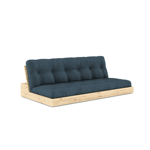 Karup Design Base (sove) sofa naturtræ/benzinblå - 137101757