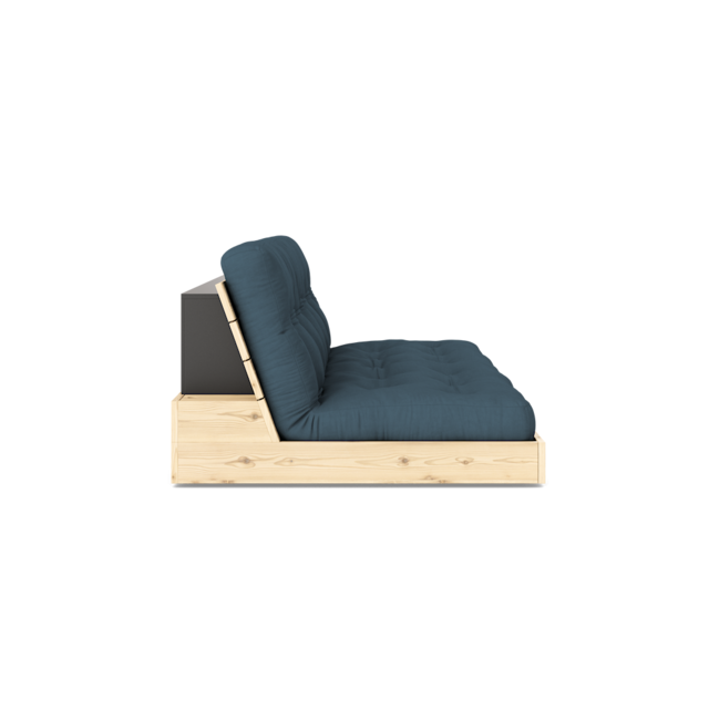 Karup Design Base (sove) sofa naturtræ/benzinblå - 137101757