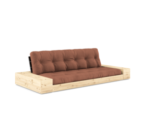Karup Design Base (couchage) canapé bois naturel/noir nuit/marron argile avec caissons latéraux Karup Design Base (couchage) canapé bois naturel/noir nuit/marron argile avec caissons latéraux