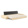 Karup Design Sofá base (dormir) madera natural/negro noche/lino con cajones laterales - 1374029144 Karup Design Sofá base (dormir) madera natural/negro noche/lino con cajones laterales - 1374029144