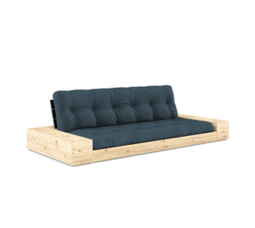 Karup Design Base (sleeping) couch natural wood/black night/petrol blue with side boxes Karup Design Base (sleeping) couch natural wood/black night/petrol blue with side boxes
