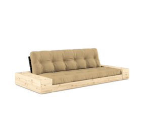 Karup Design Base (couchage) canapé bois naturel/noir nuit/blé beige avec caissons latéraux Karup Design Base (couchage) canapé bois naturel/noir nuit/blé beige avec caissons latéraux