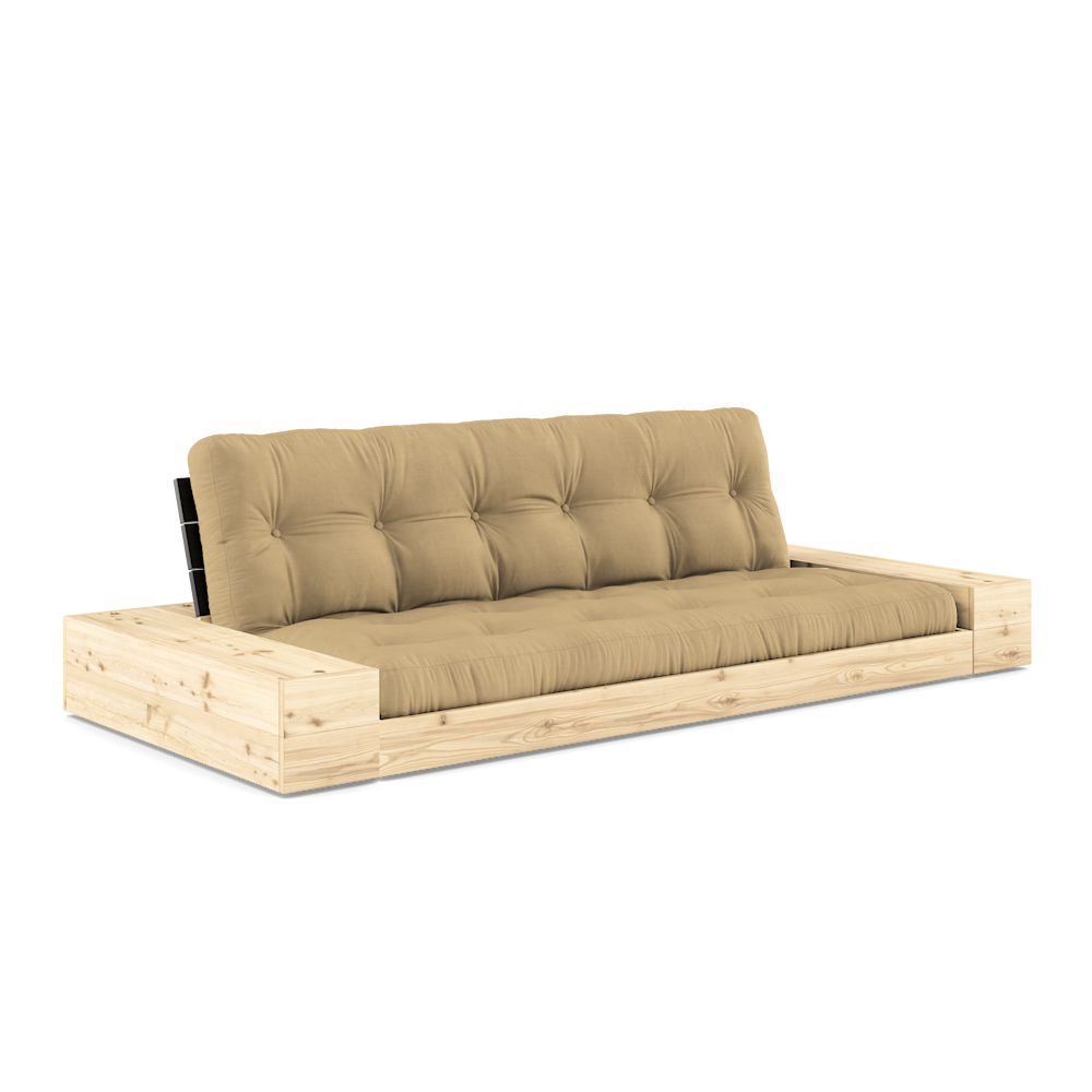 Karup Design Untergestell (Schlafsofa) Naturholz/Nachtschwarz/Weizenbeige mit Seitenkästen – 1374027584