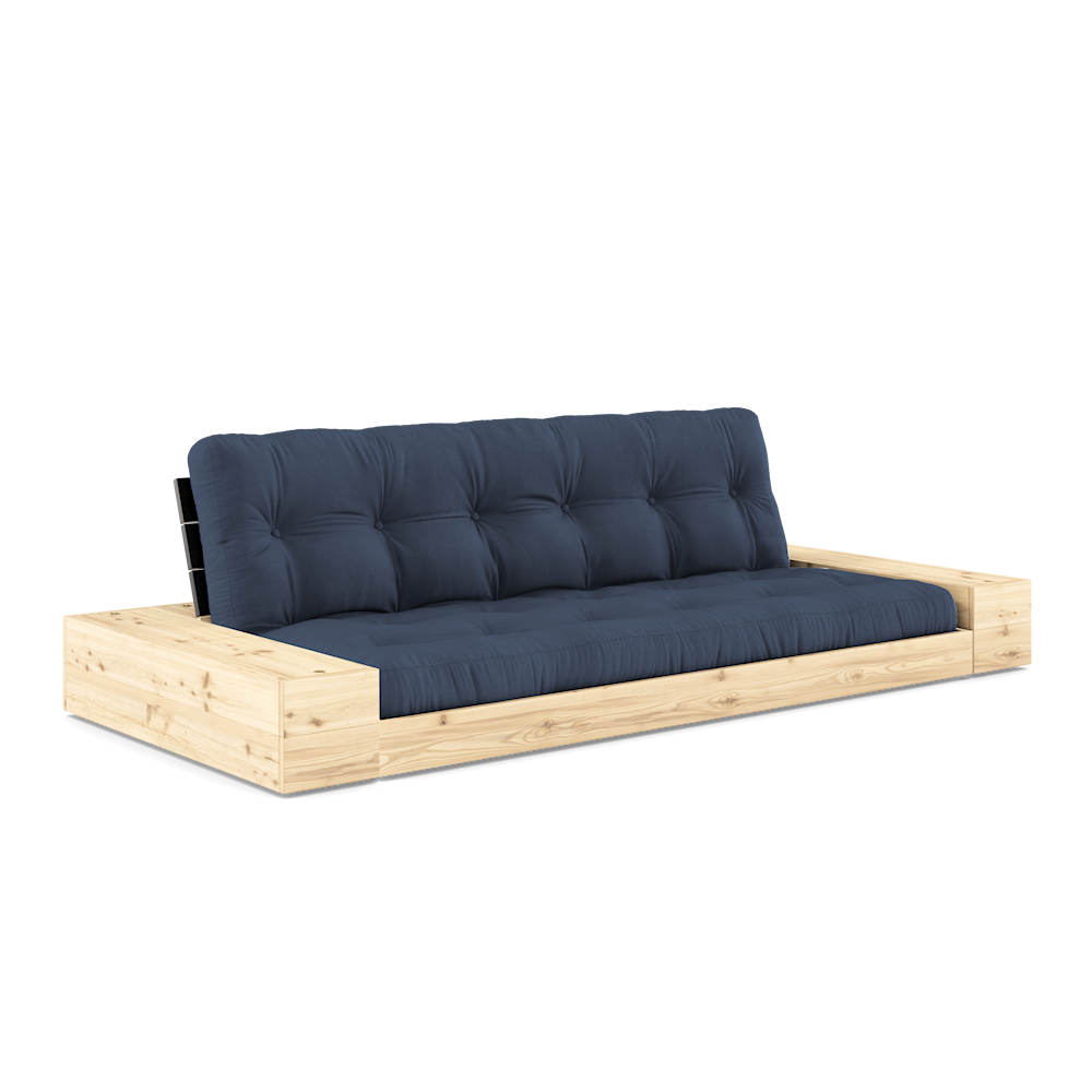 Karup Design Untergestell (Schlafsofa) Naturholz/Nachtschwarz/Marineblau mit Seitenkästen – 1374027374