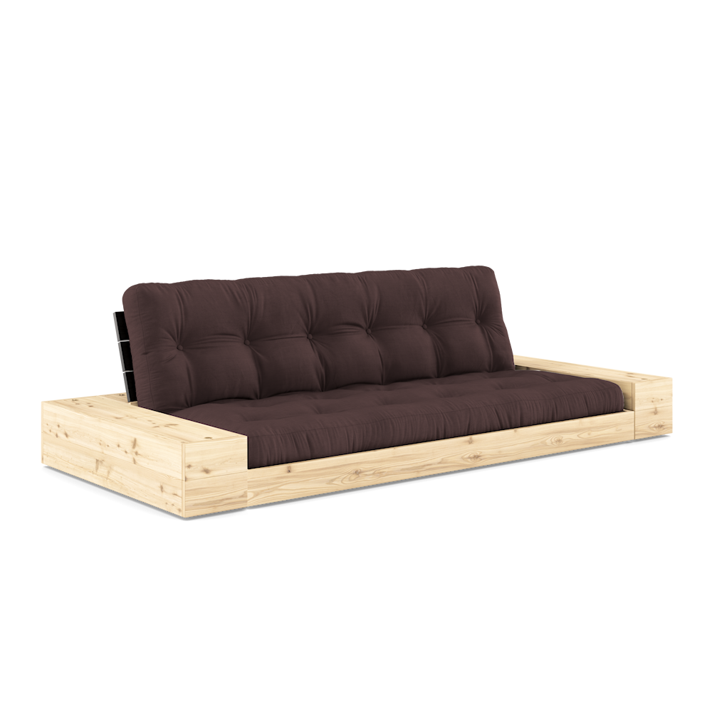 Karup Design Untergestell (Schlafsofa) Naturholz/Nachtschwarz/Braun mit Seitenkästen – 1374027154