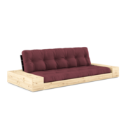 Karup Design Base (sleeping) bench natural wood/black night/bordeaux with side boxes - 1374027104 Karup Design Base (sleeping) bench natural wood/black night/bordeaux with side boxes - 1374027104