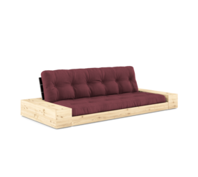 Karup Design Bas (sov)soffa naturträ/svart natt/vinröd med sidoboxar Karup Design Bas (sov)soffa naturträ/svart natt/vinröd med sidoboxar