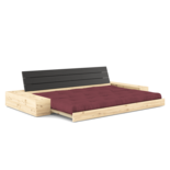 Karup Design Base (sleeping) bench natural wood/black night/bordeaux with side boxes - 1374027104 Karup Design Base (sleeping) bench natural wood/black night/bordeaux with side boxes - 1374027104