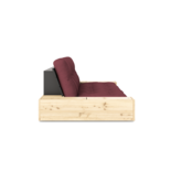 Karup Design Base (sleeping) bench natural wood/black night/bordeaux with side boxes - 1374027104 Karup Design Base (sleeping) bench natural wood/black night/bordeaux with side boxes - 1374027104