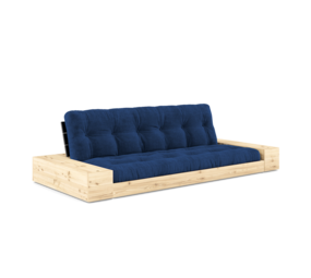 Karup Design Base (couchage) canapé bois naturel/noir nuit/bleu roi avec caissons latéraux Karup Design Base (couchage) canapé bois naturel/noir nuit/bleu roi avec caissons latéraux