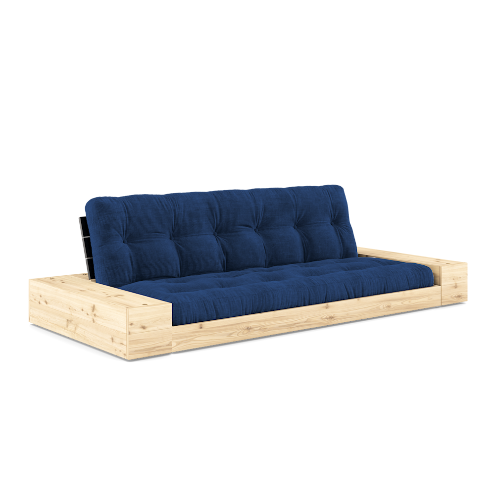 Karup Design Untergestell (Schlafsofa) Naturholz/Nachtschwarz/Königsblau mit Seitenkästen – 1374025174