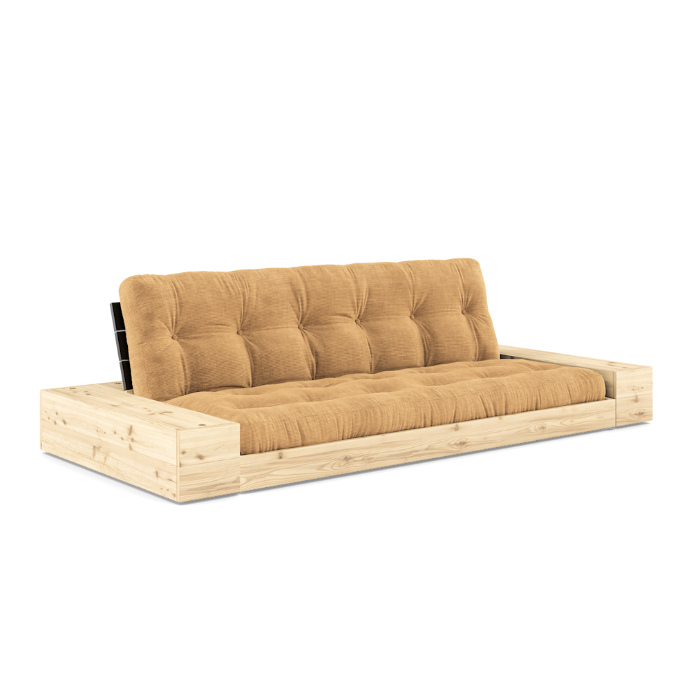 Karup Design Untergestell (Schlafsofa) Naturholz/Nachtschwarz/Fudgebraun mit Seitenkästen – 1374025154