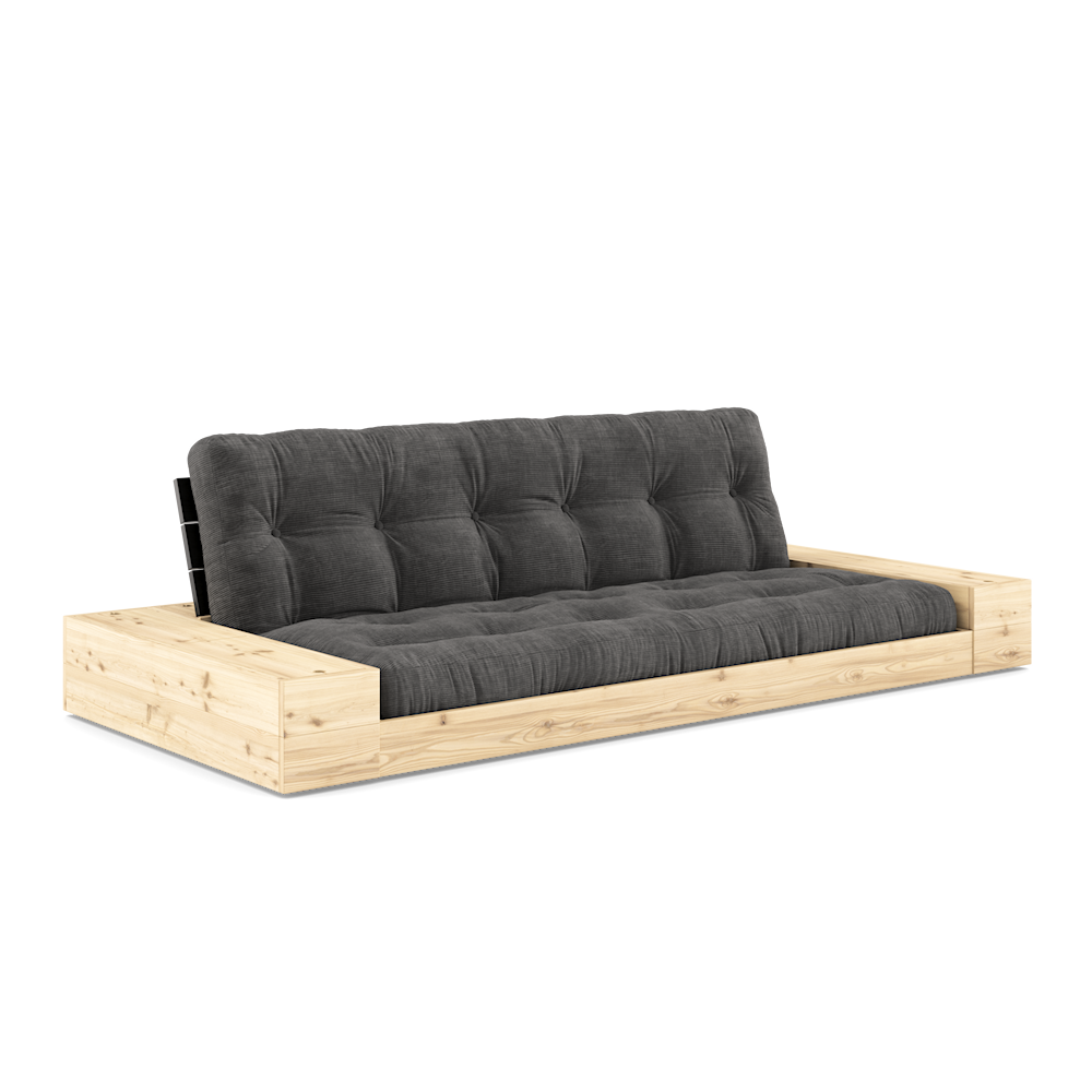 Karup Design Untergestell (Schlafsofa) Naturholz/Nachtschwarz/Anthrazit mit Seitenkästen – 1374025114