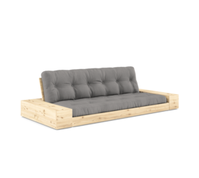 Karup Design Base (couchage) canapé bois naturel/gris avec caissons latéraux Karup Design Base (couchage) canapé bois naturel/gris avec caissons latéraux
