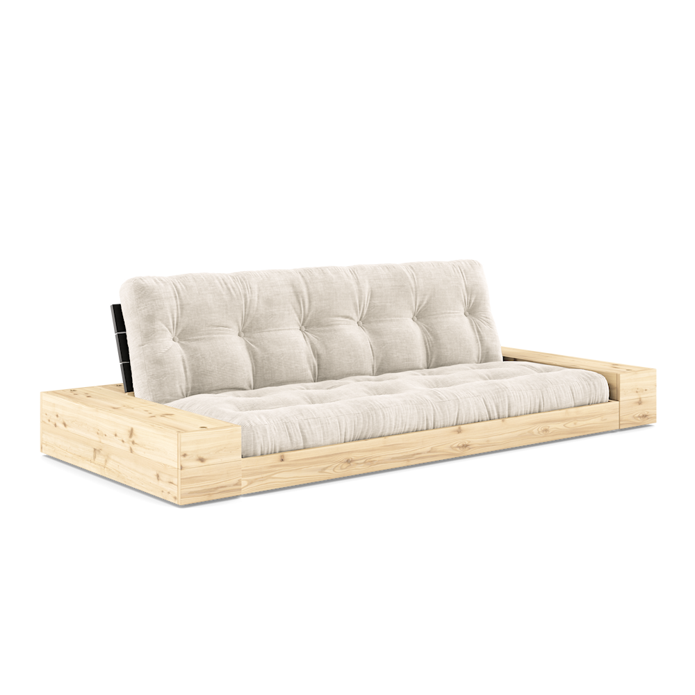 Karup Design Untergestell (Schlafsofa) Naturholz/Nachtschwarz/Elfenbein mit Seitenkästen – 1374025104