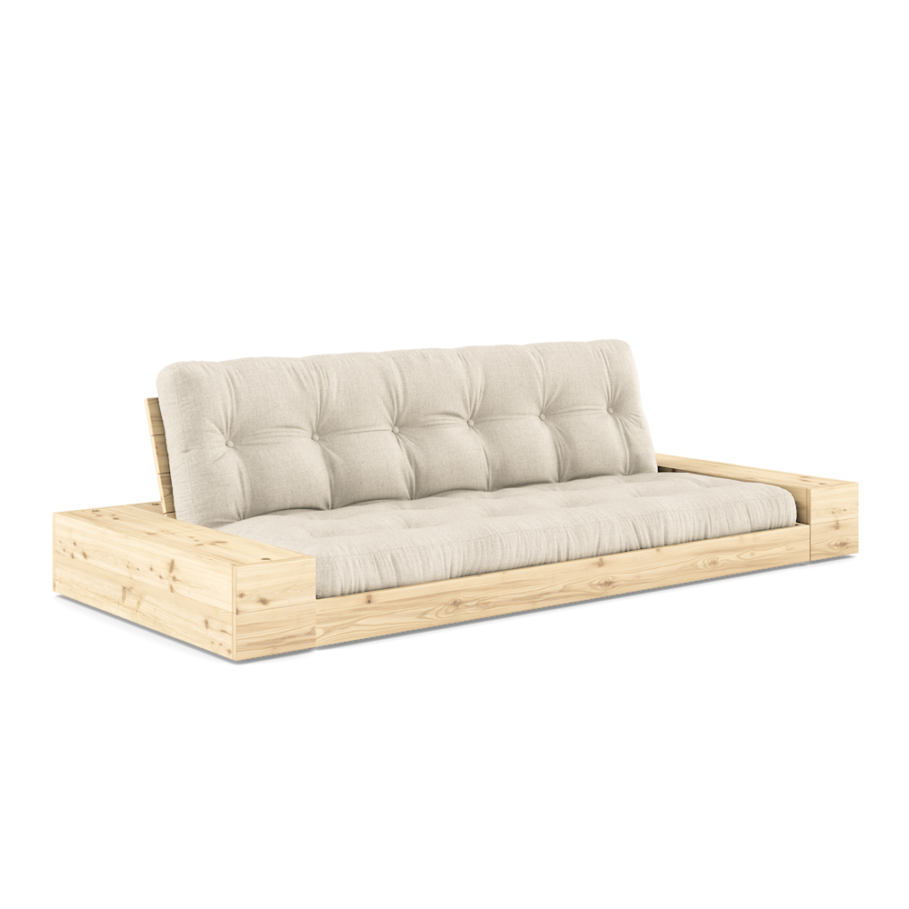 Karup Design Untergestell (Schlafsofa) aus Naturholz/Leinen mit Seitenkästen – 1371019144