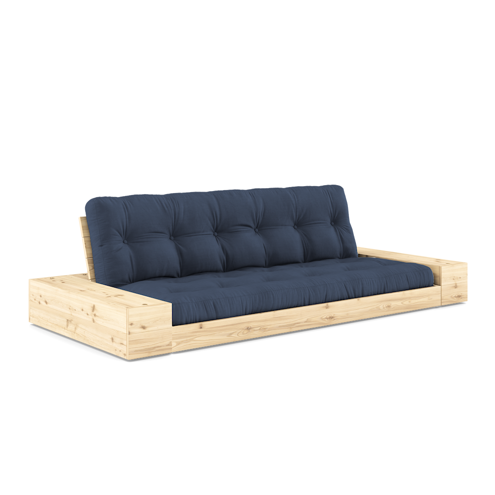 Karup Design Untergestell (Schlafsofa) Naturholz/Marineblau mit Seitenkästen – 1371017374