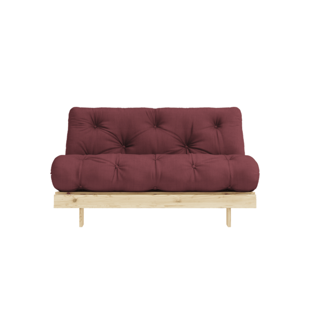 Karup Design Canapé Roots 140 (couchage) écru/bordeaux - 123100710140