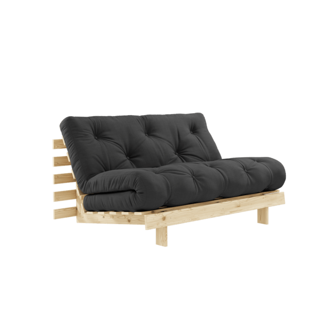 Karup Design Roots 140 (sleeping) couch raw/dark gray - 123100734140