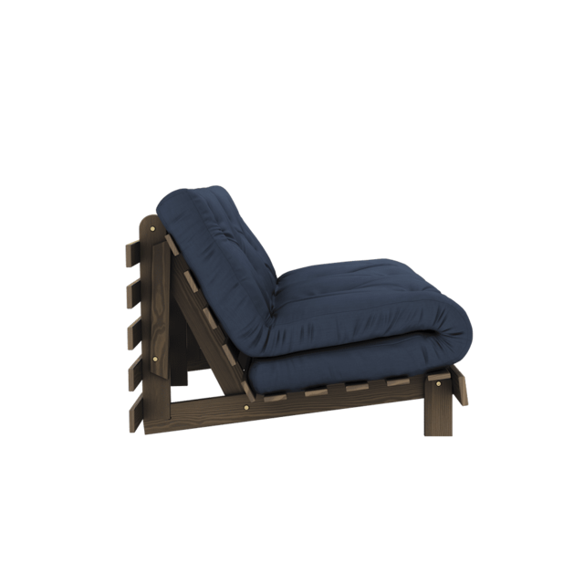 Karup Design Roots 160 (sleeping) sofa carob brown/navy - 123106737160