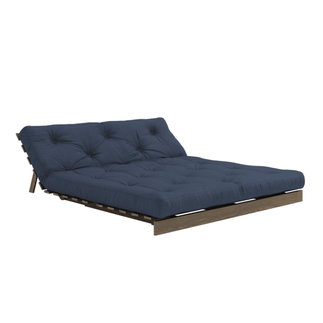 Karup Design Roots 160 (sleeping) sofa carob brown/navy - 123106737160