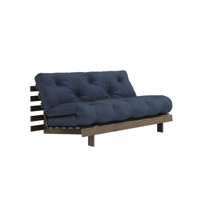 Karup Design Roots 160 (sleeping) sofa carob brown/navy - 123106737160