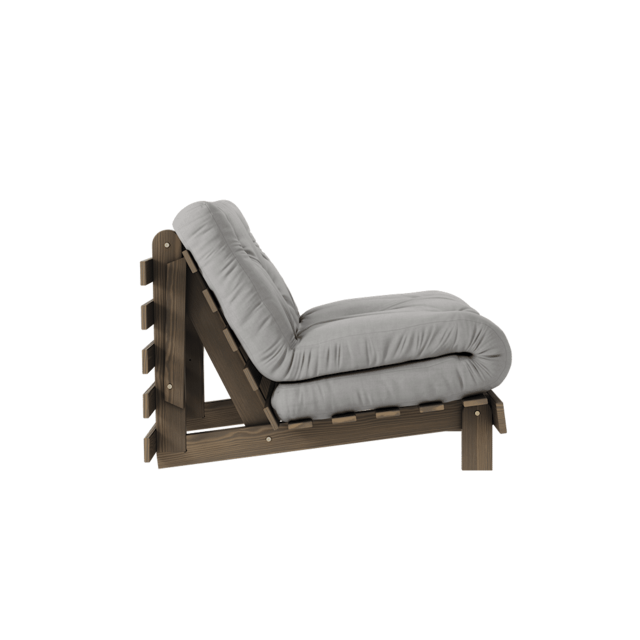 Karup Design Roots 90 (sleeping) armchair carob brown/grey - 123106746090 Karup Design Roots 90 (sleeping) armchair carob brown/grey - 123106746090