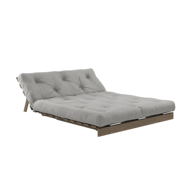 Karup Design Roots 140 (dormir) sofá marrón algarrobo/gris - 123106746140